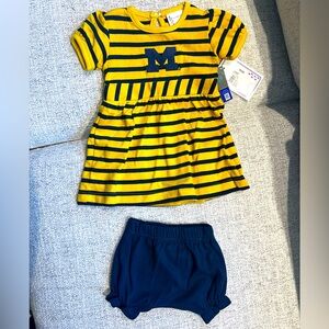 NWT Baby girl Michigan outfit 6m